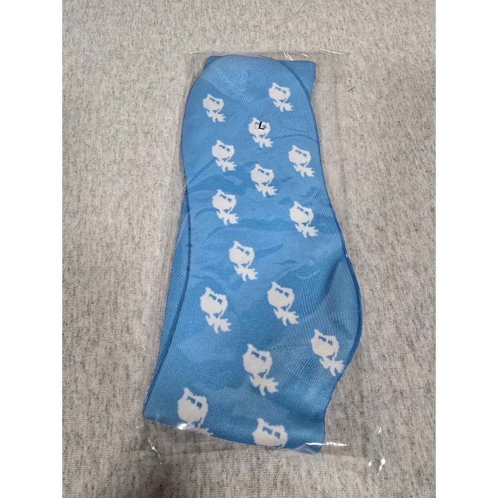 Tropical Light Blue‎ Patterned Socks Large, Unknown Manufacturer But Feel Great